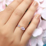 14k Rose Gold Vermeil Moonstone Ring - Symphony - gemstonesilverjewelryus
