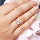 14k Rose Gold Vermeil Moonstone Ring - Chatoyant - gemstonesilverjewelryus
