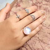 Moonstone Ring-Aurora