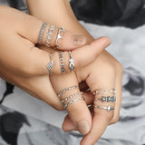 Silver Ring-Weaved Lace