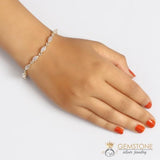 Moonstone Bracelet-Peeping Apollo - gemstonesilverjewelryus