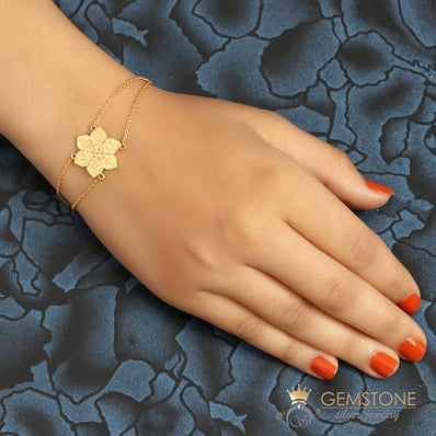 14KT YELLOW GOLD -COEXIST IN HARMONY CHAKRA BRACELET - Gemstone Silver Jewelry