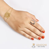 925 Sterling Silver - Horseshoe Good Karma Chakra Ring