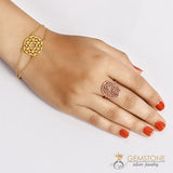 14KT ROSE GOLD -CROWN CHAKRA RING - gemstonesilverjewelryus
