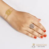 925 STERLING SILVER -CROWN CHAKRA RING - gemstonesilverjewelryus