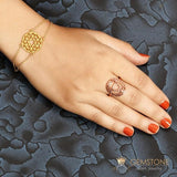 14KT ROSE GOLD -THROAT CHAKRA RING - gemstonesilverjewelryus