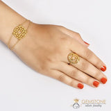 14KT YELLOW GOLD -THROAT CHAKRA RING - gemstonesilverjewelryus
