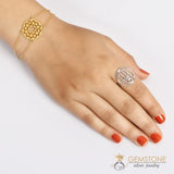 925 STERLING SILVER -HAND OF FATIMA GOOD KARMA CHAKRA RING - gemstonesilverjewelryus