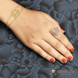 925 STERLING SILVER -LOTUS GOOD KARMA CHAKRA RING - gemstonesilverjewelryus