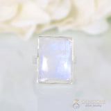 Moonstone Ring-Squared Flair