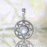 Moonstone Pendant-Core Of Life - Gemstone Silver Jewelry
