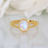 Moonstone Ring-Omega-G