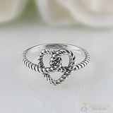 Silver Ring-Braided Allure - gemstonesilverjewelryus