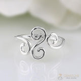 Silver Ring-Cheeky swirls - gemstonesilverjewelryus