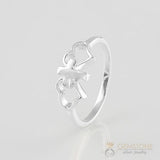 Silver Ring-Cross Love