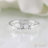 Silver Ring-Entwined Zenith