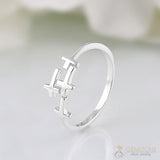 Silver Ring-Entwined Zenith - gemstonesilverjewelryus