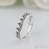 Silver Ring-Glowing Crown - gemstonesilverjewelryus