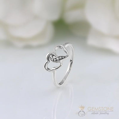 Silver Ring-Hearty Closeness
