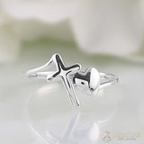 Silver Ring-Heavenly Bond - gemstonesilverjewelryus