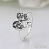 Silver Ring-Manzana Feathers - gemstonesilverjewelryus