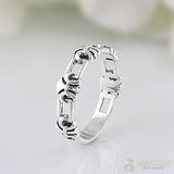 Silver Ring-Puzzled Diana - gemstonesilverjewelryus