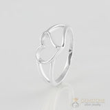 Silver Ring-Wavy Heart