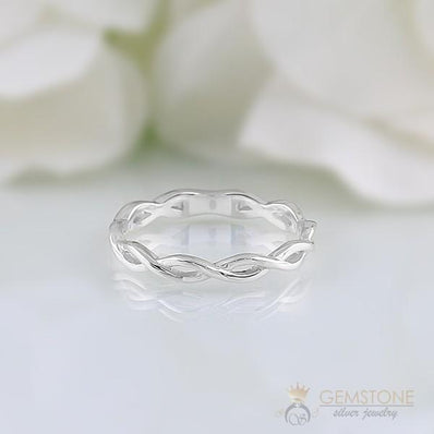 Silver Ring-Weaved Lace