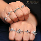 Silver Ring-Glowing Crown - gemstonesilverjewelryus