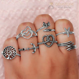Silver Ring-Timeless Anchor - gemstonesilverjewelryus