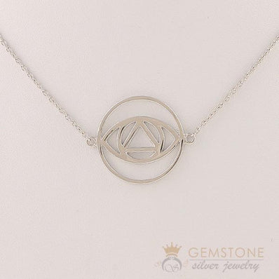 925 STERLING SILVER -BROW CHAKRA NECKLACE - Gemstone Silver Jewelry