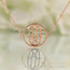14kt Rose Gold Vermeil - Hand Of Fatima Good Karma Chakra Necklace