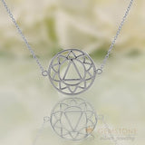 925 STERLING SILVER -SOLAR PLEXUS CHAKRA NECKLACE - Gemstone Silver Jewelry