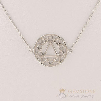 925 STERLING SILVER -SOLAR PLEXUS CHAKRA NECKLACE - Gemstone Silver Jewelry