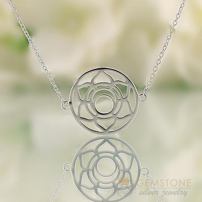 925 STERLING SILVER -SACRAL CHAKRA NECKLACE - Gemstone Silver Jewelry
