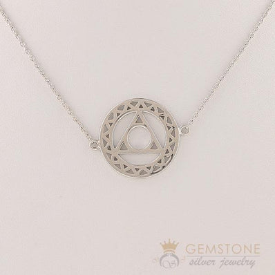 925 STERLING SILVER -THROAT CHAKRA NECKLACE - Gemstone Silver Jewelry