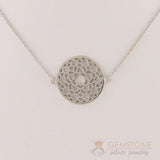 925 STERLING SILVER -CROWN CHAKRA NECKLACE - Gemstone Silver Jewelry