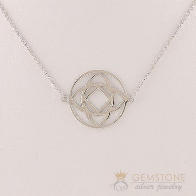 925 STERLING SILVER -CHOKER BASE CHAKRA NECKLACE - Gemstone Silver Jewelry