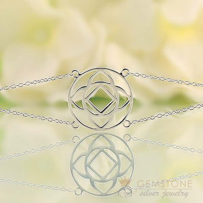 925 STERLING SILVER -BASE CHAKRA BRACELET - Gemstone Silver Jewelry