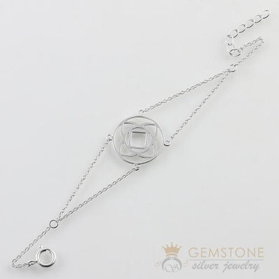 925 STERLING SILVER -BASE CHAKRA BRACELET - Gemstone Silver Jewelry