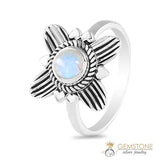 Moonstone Ring-Floral Euphoria