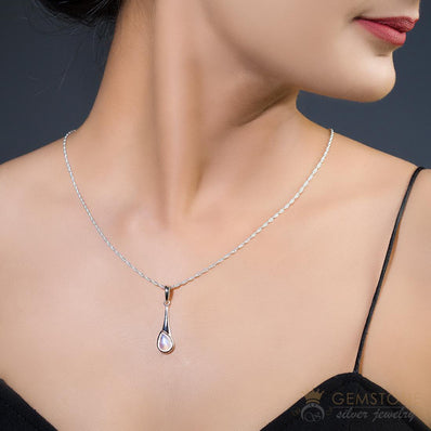 Moonstone Pendant-Heavenly Spirit - Gemstone Silver Jewelry