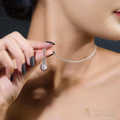 Moonstone Pendant-Heavenly Spirit - Gemstone Silver Jewelry