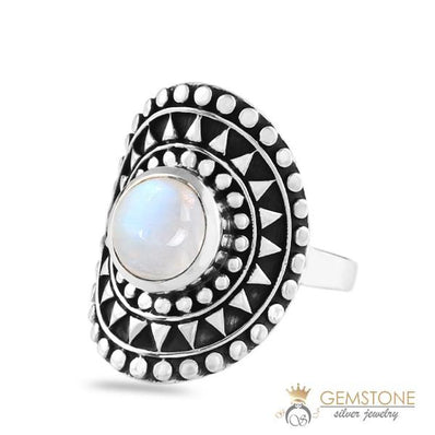 Moonstone Ring-Gleaming Planet