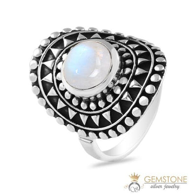 Moonstone Ring-Gleaming Planet