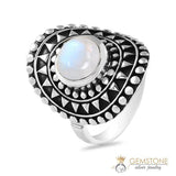Moonstone Ring-Gleaming Planet