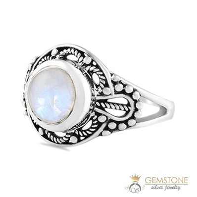 Moonstone Ring-Shielded Beauty