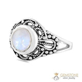 Moonstone Ring-Shielded Beauty