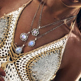 Moonstone Pendant-Moon Drop