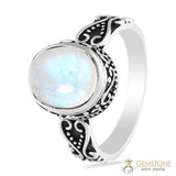 Moonstone Ring-Sparkling Moonshine